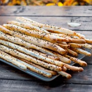 Italian appetizer that can be served with prosciutto or just by itself | BakingGlory.com #breadsticks #Italian #recipe #snacks