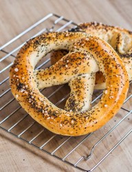 Make your own soft pretzel from the comfort of your home using a simple pizza dough recipe