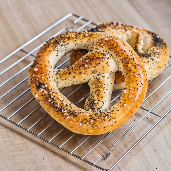 Make your own soft pretzel from the comfort of your home using a simple pizza dough recipe