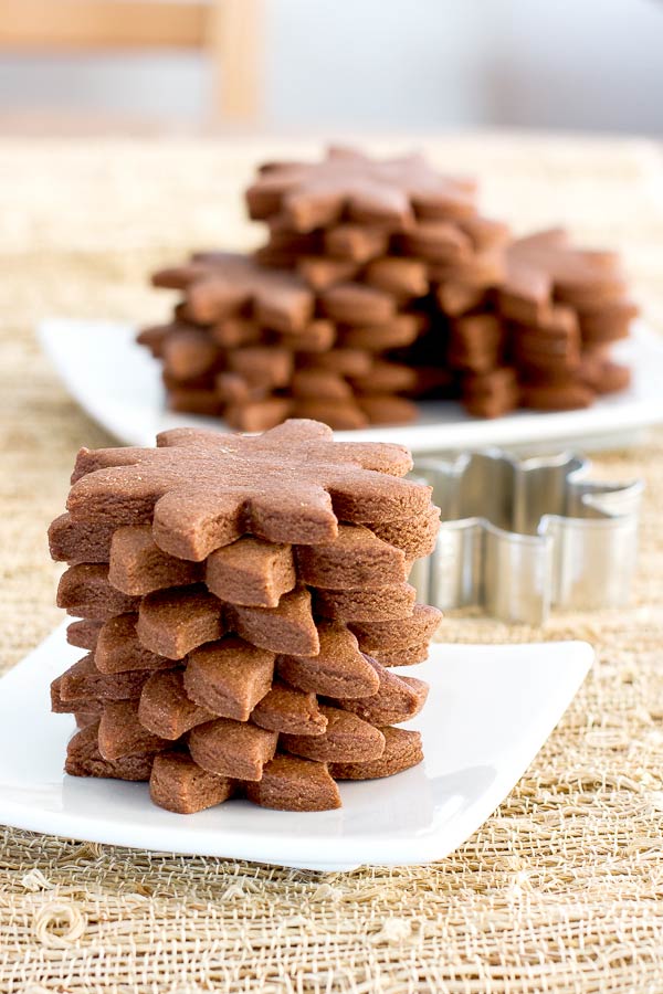 Chocolate star shaped cookies also known as "too cute" | BakingGlory.com #cookies #dessert #sweets #entertaining