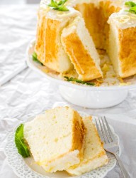 Easy lemon cake topped with a delicious lemon glaze.