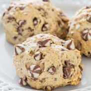 Delicious giant cookies loaded with chocolate chips and oatmeal