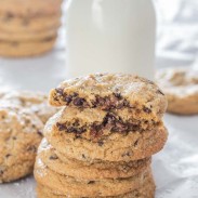 Your regular cookies recipe with a twist, filled with caramel and sprinkled with sea salt